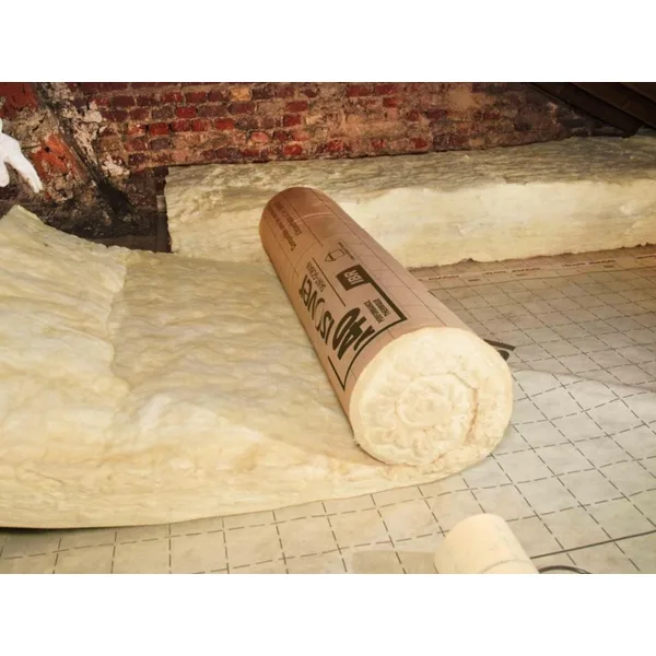 Rouleau de laine minérale Isover IBR revêtue kraft