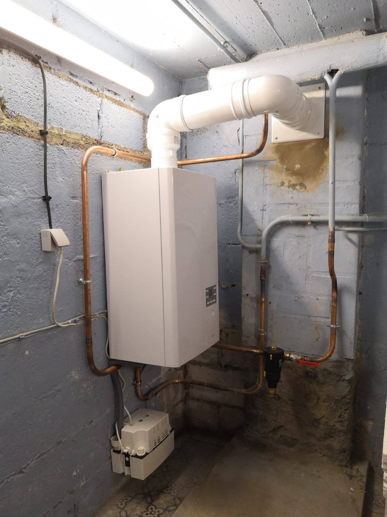 Chaudière gaz à condensation murale Atlantic installée par Hapînov dans le Pas-de-Calais